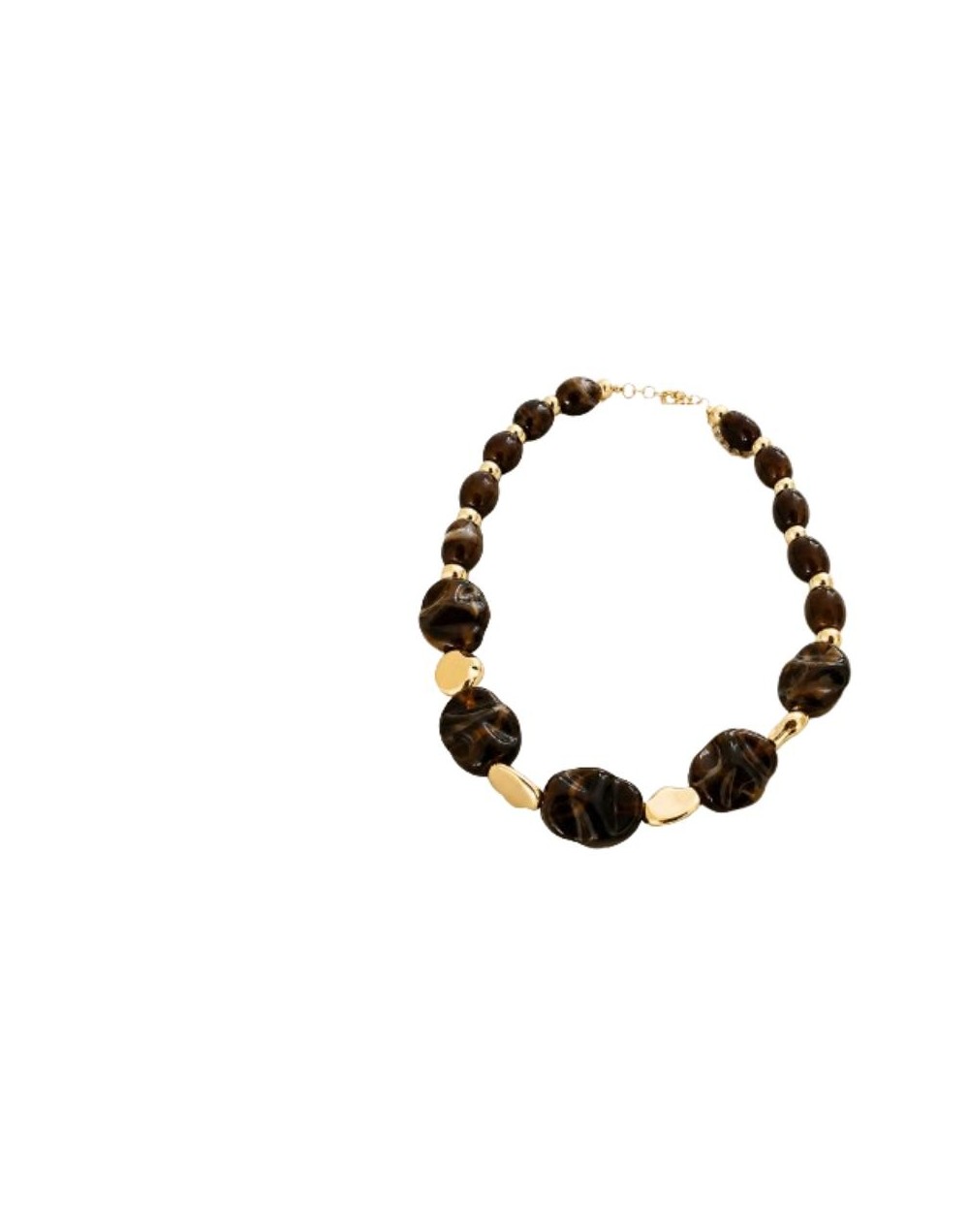 Collar Corto en Resina y Cuentas Acrílicas