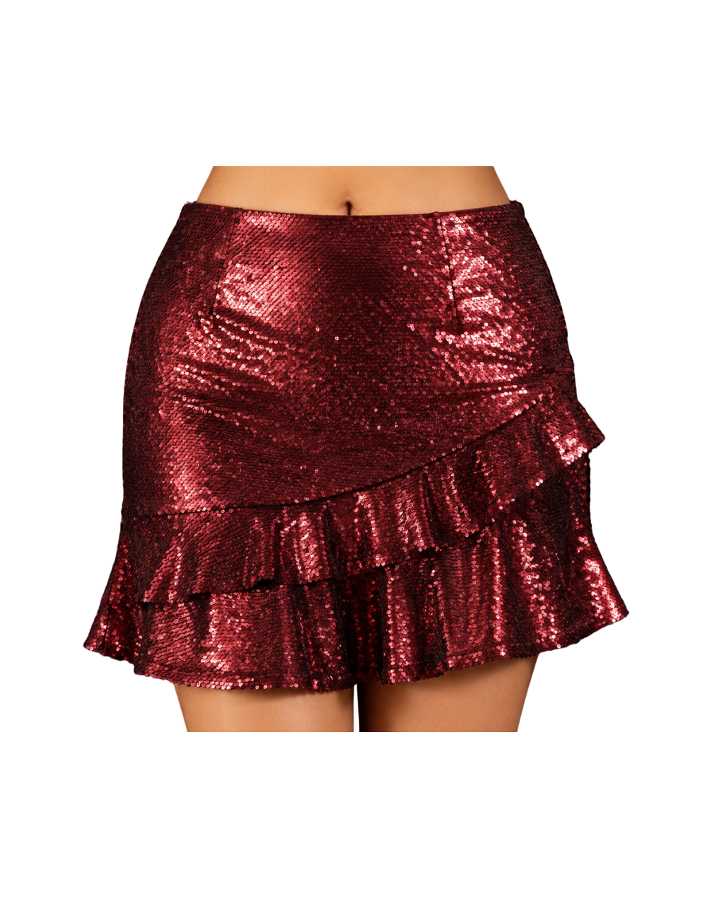 Falda Lentejuelas roja