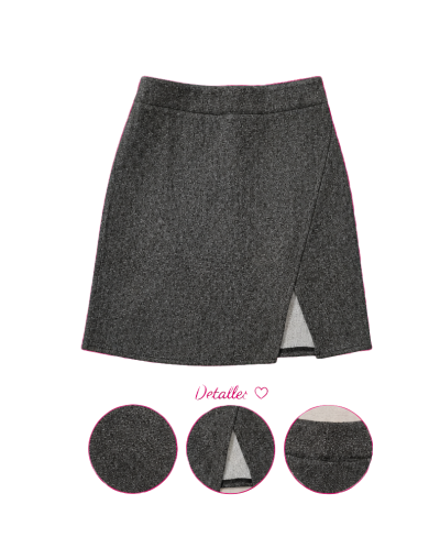 Falda Oficina gris
