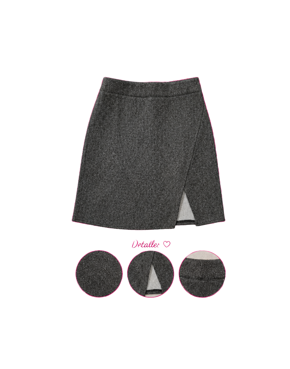 Falda Oficina gris