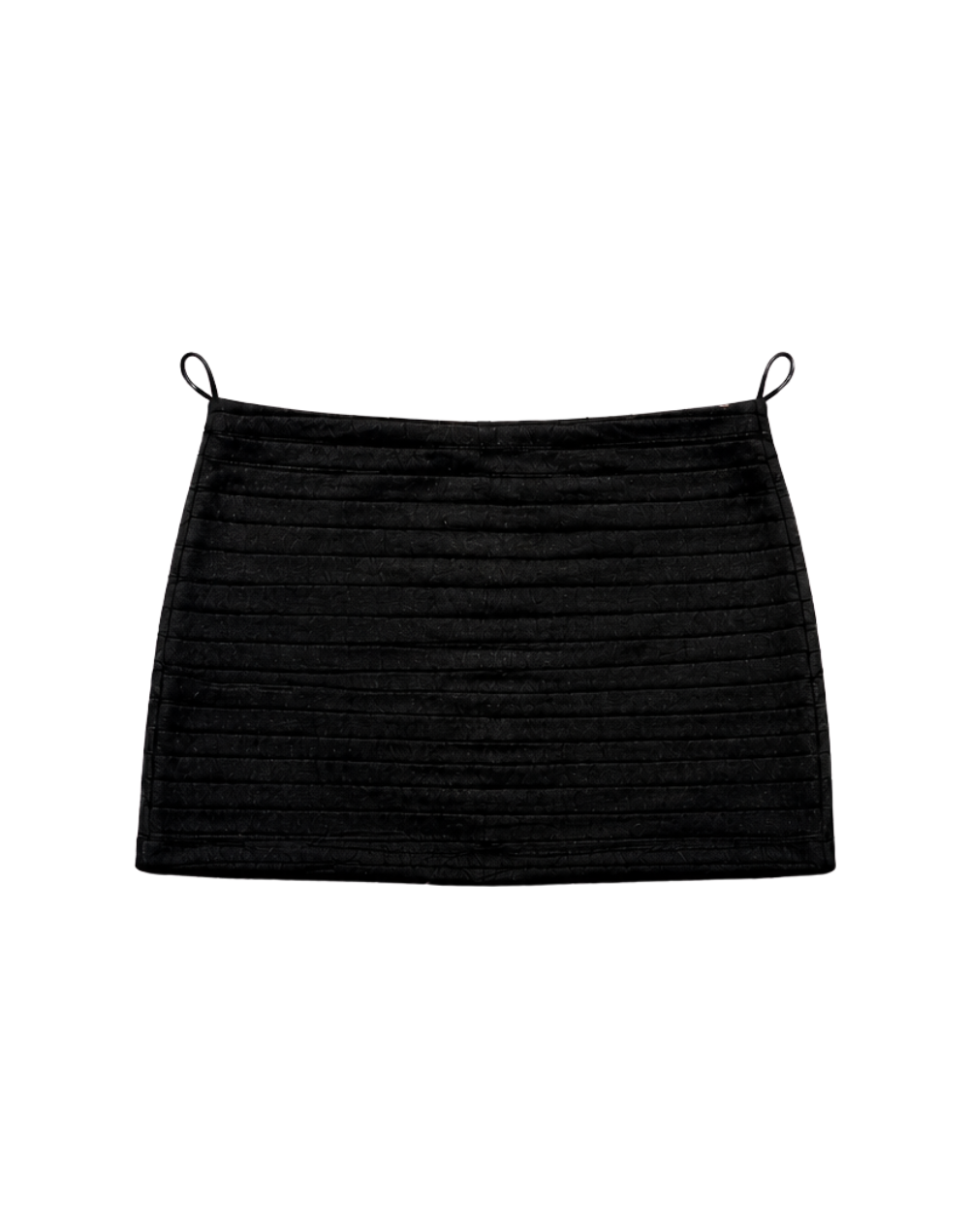 Falda Negra cremalleras