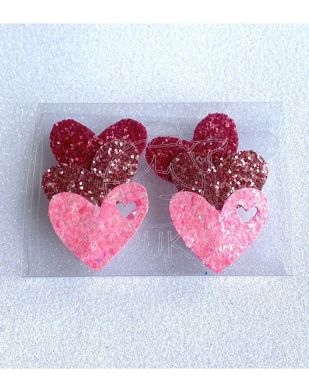 Hebillas clip Bouk x 2 Corazón