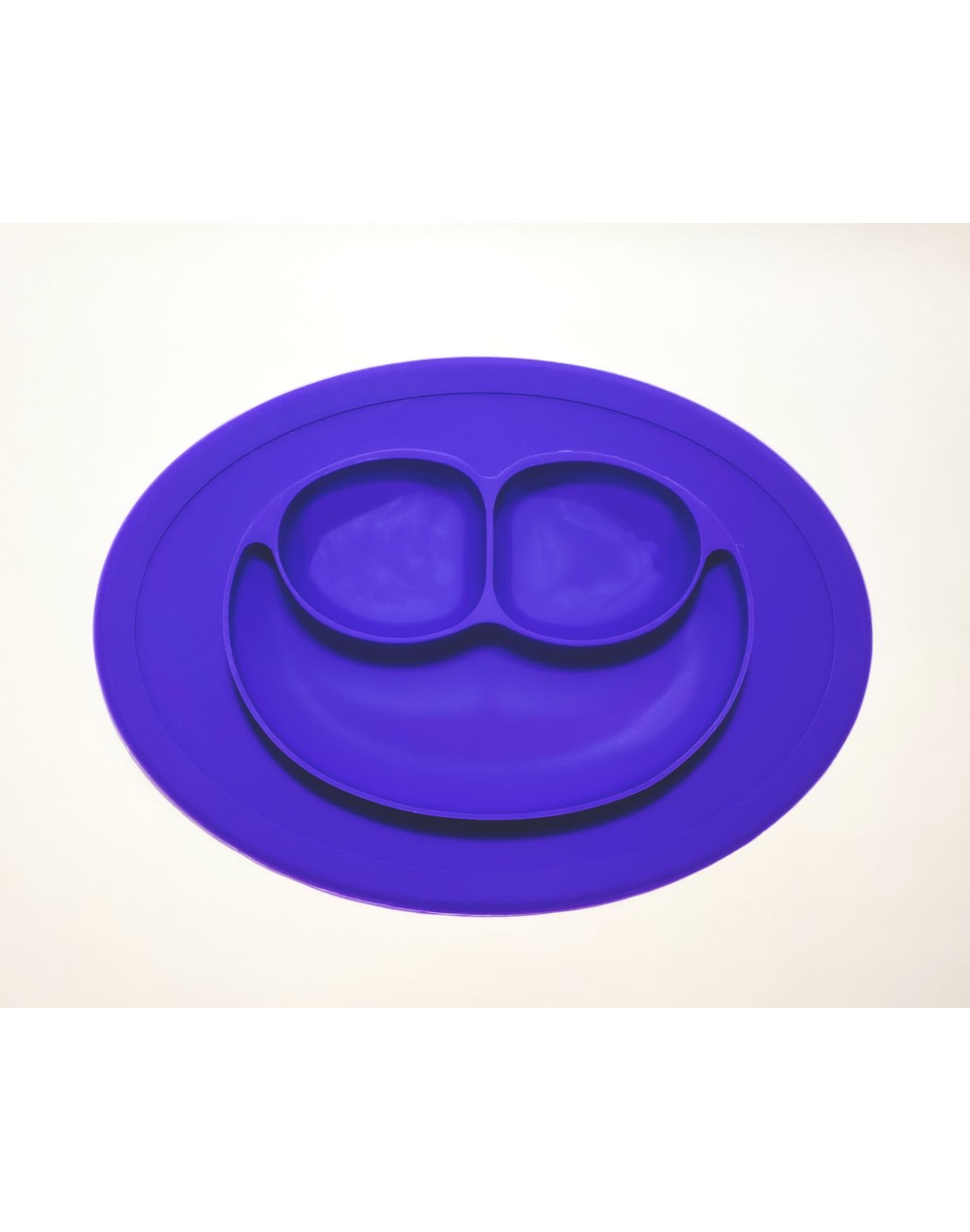 Plato en Silicon diseño carita feliz