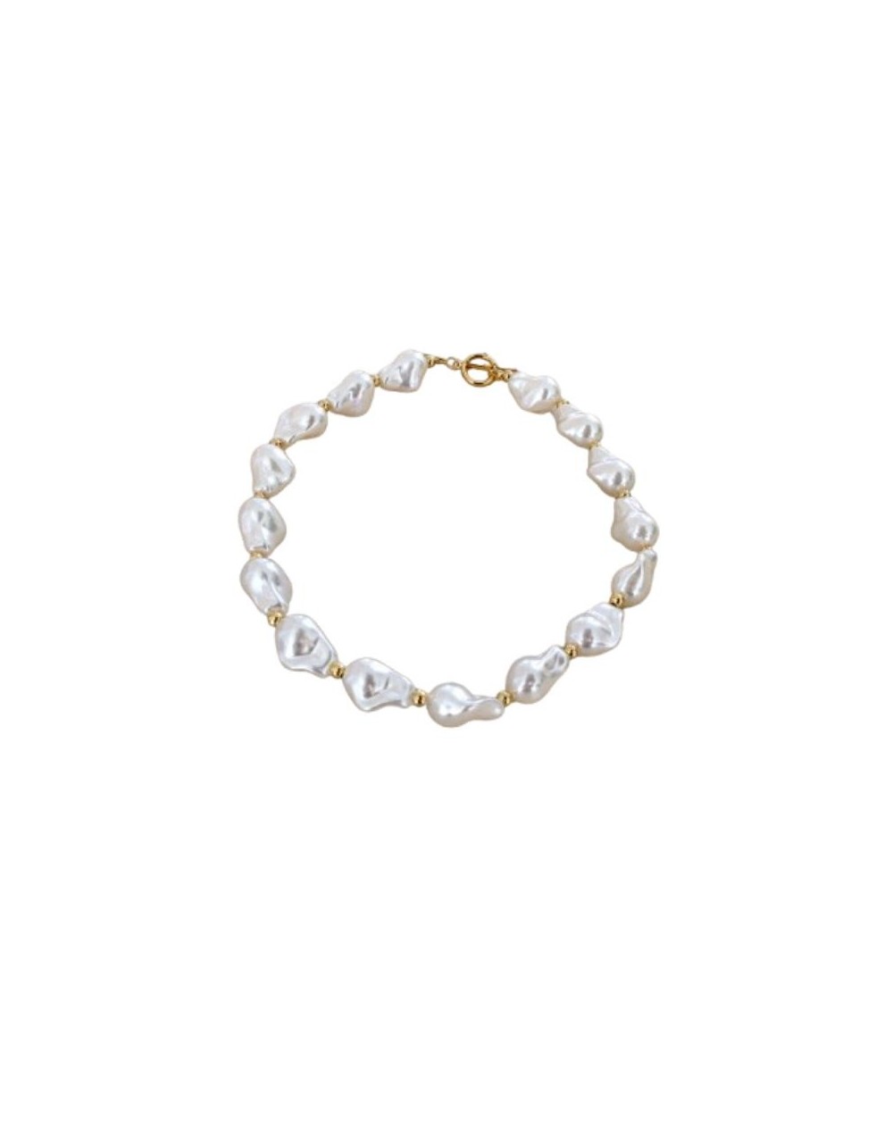 Collar Corto de Perlas Barrocas