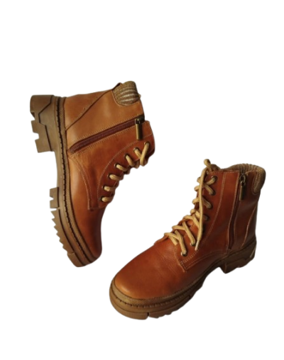 Botines Coñac fusion Cuero