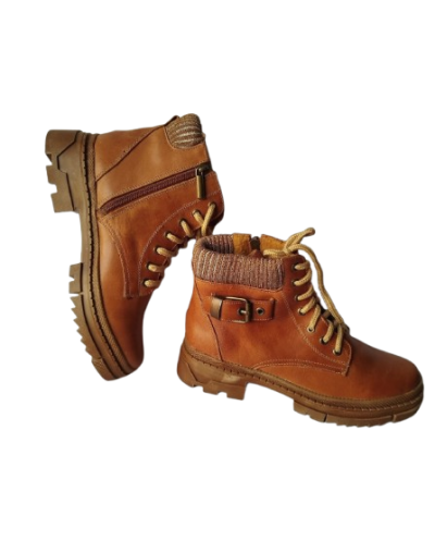Botines Coñac fusion Cuero