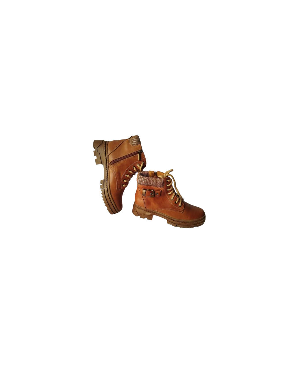 Botines Coñac fusion Cuero