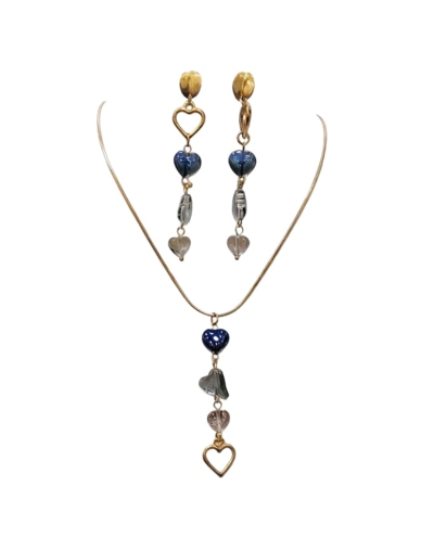 Conjunto Corazón murano