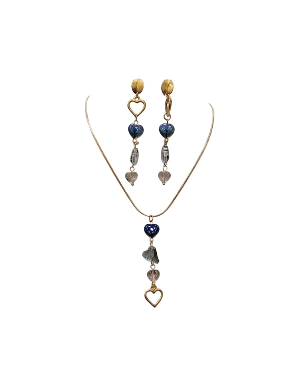 Conjunto Corazón murano