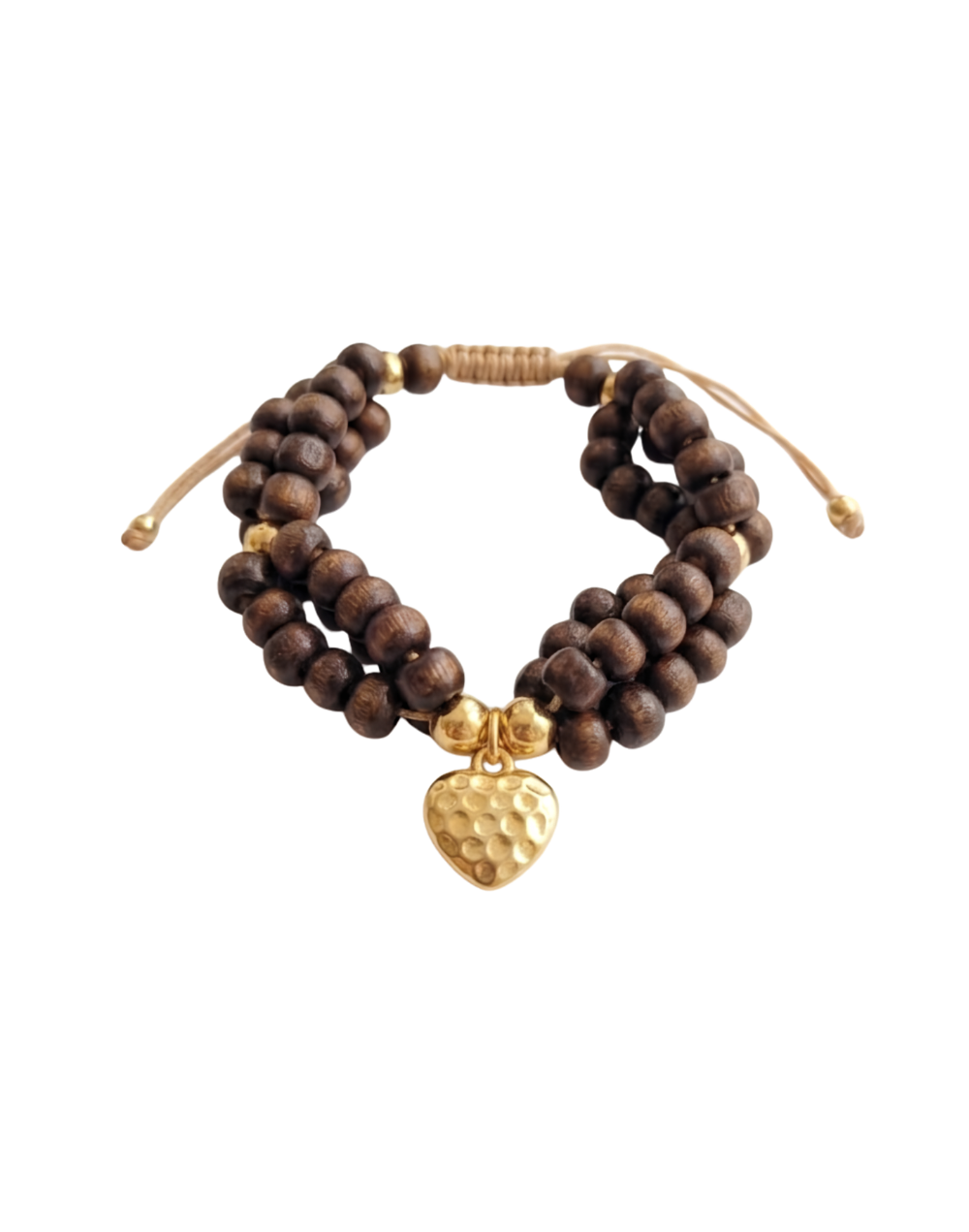 Pulsera Madera y corazón