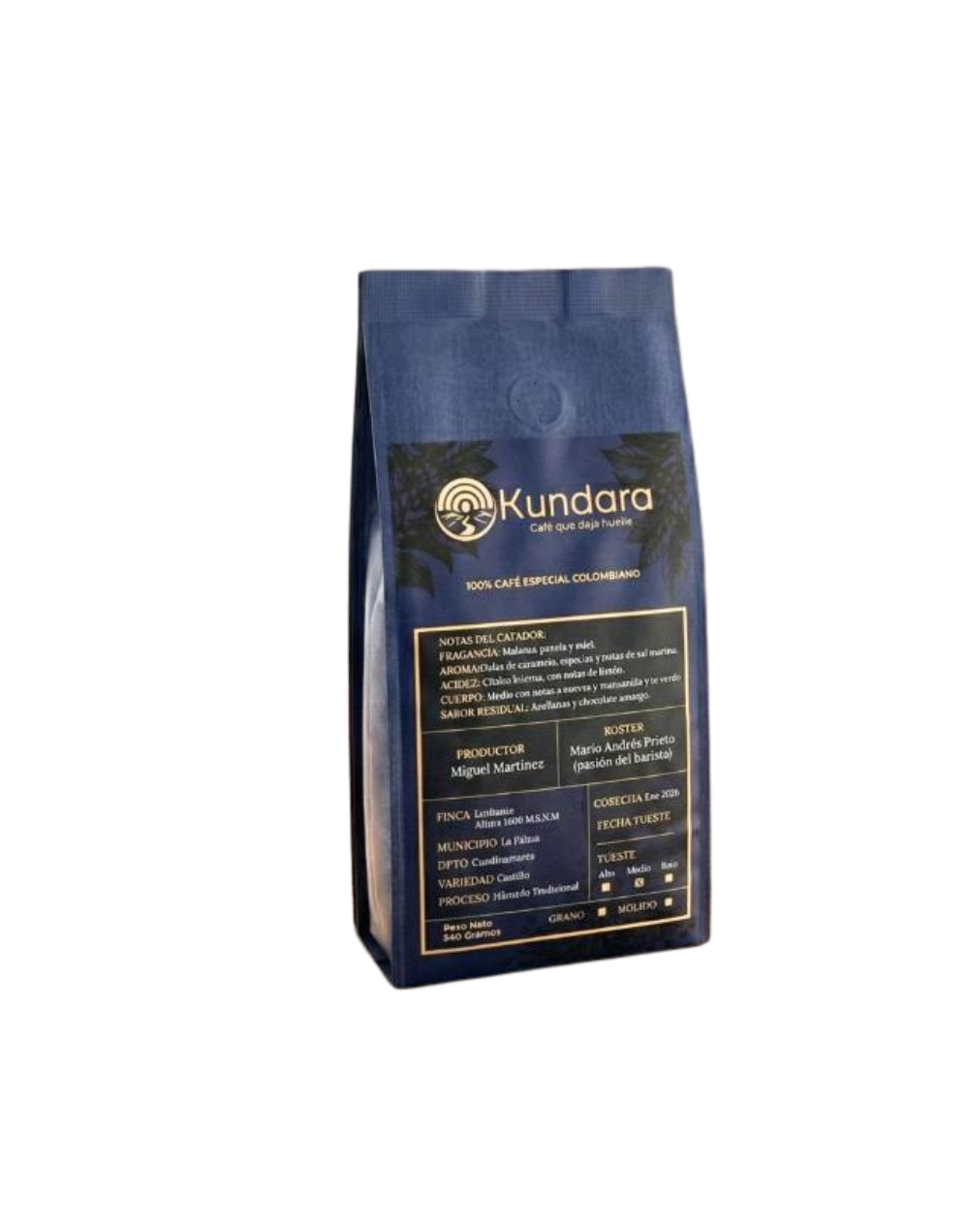 Café Kundara 500 g en grano | Café de especialidad colombiano