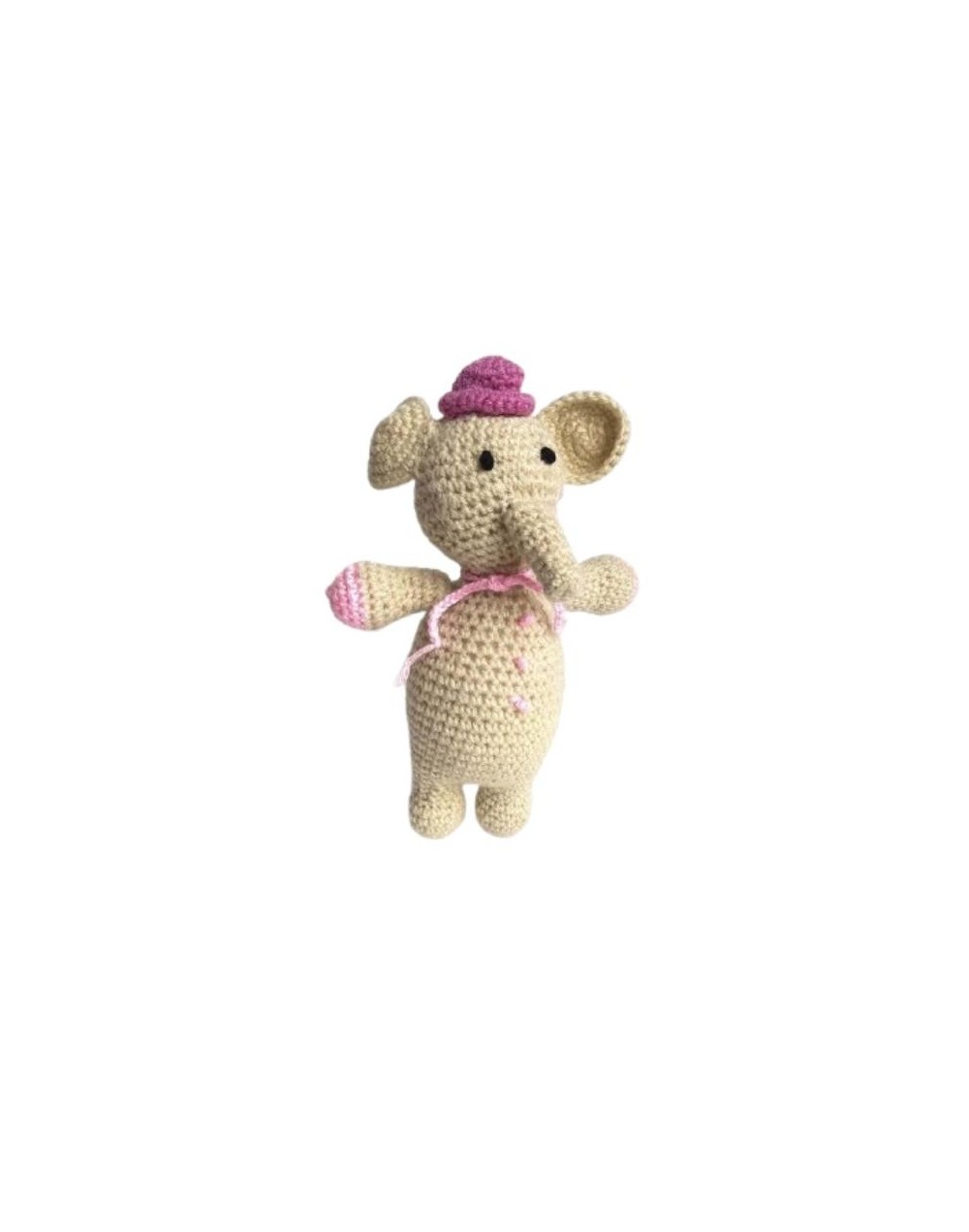 Elefante amigurumi de pie