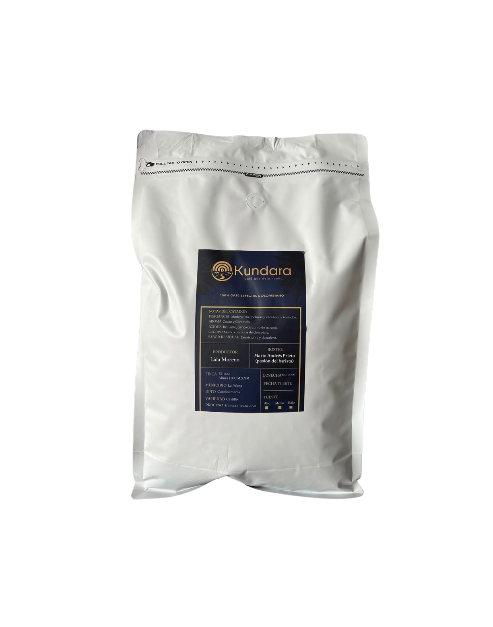 Café Kundara 2.500 g en grano | Café de especialidad colombiano
