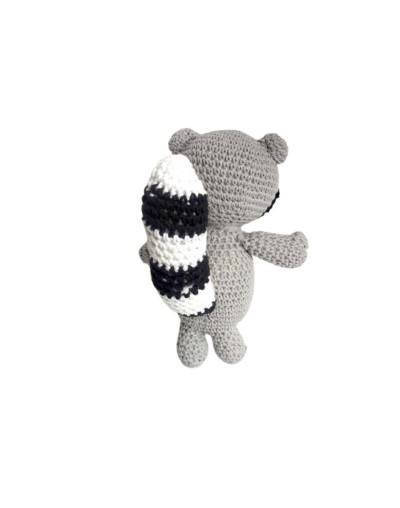 Mapache tejido amigurumi
