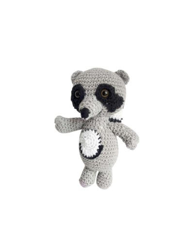 Mapache tejido amigurumi