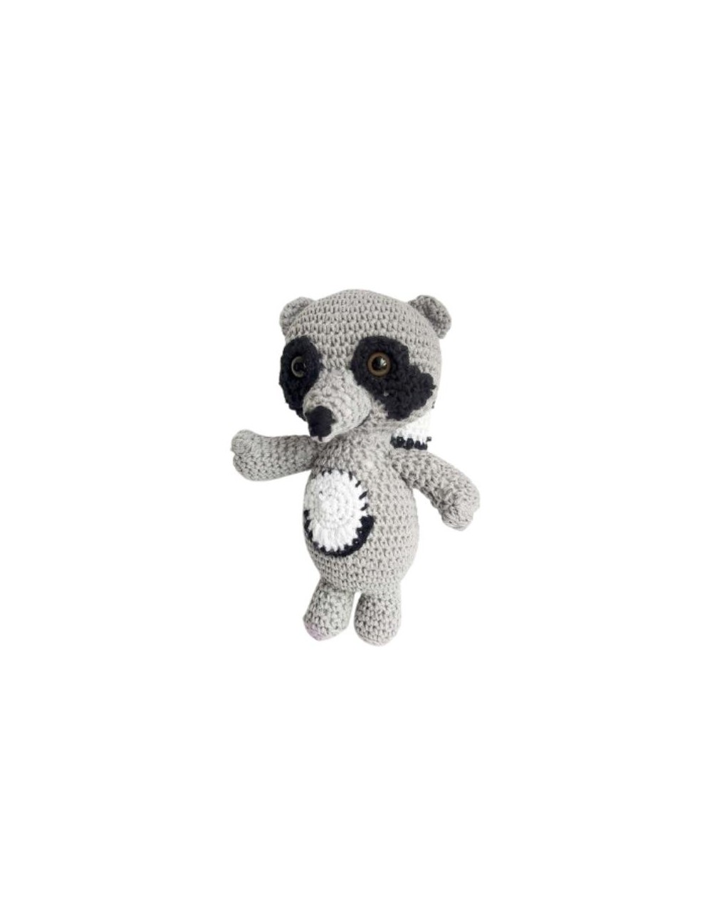 Mapache tejido amigurumi