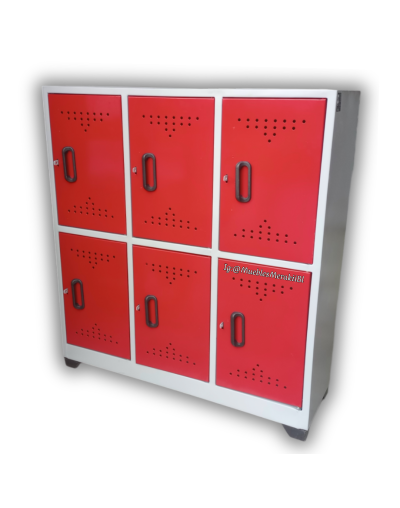Locker/casillero 6 puestos jr.