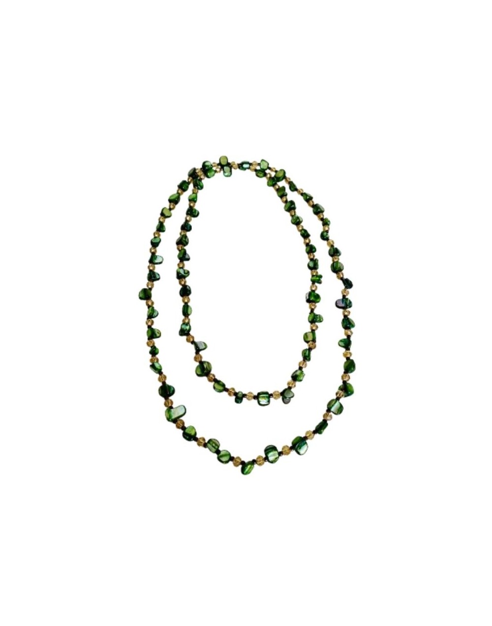 Collar Doble Capa en Piedra Natural