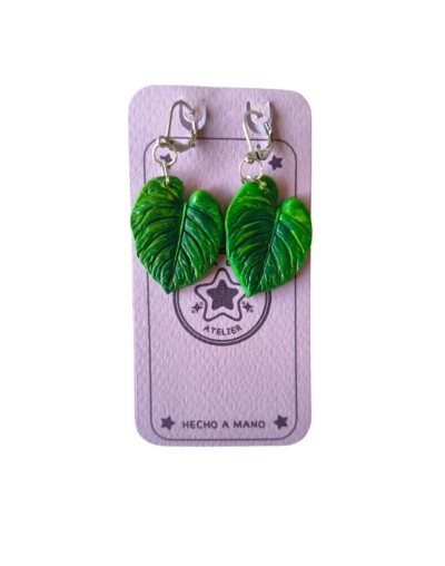 Aretes Hoja Tropical