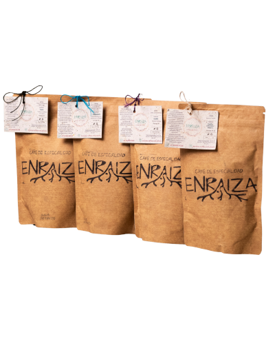 Kit de tres cafés colombianos de especialidad  Enraiza