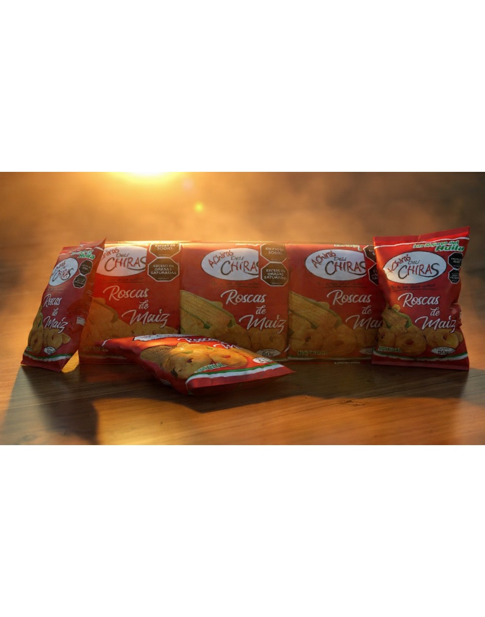 Docena de roscas de maíz de 50 g.