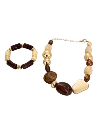 Conjunto de collar y manilla