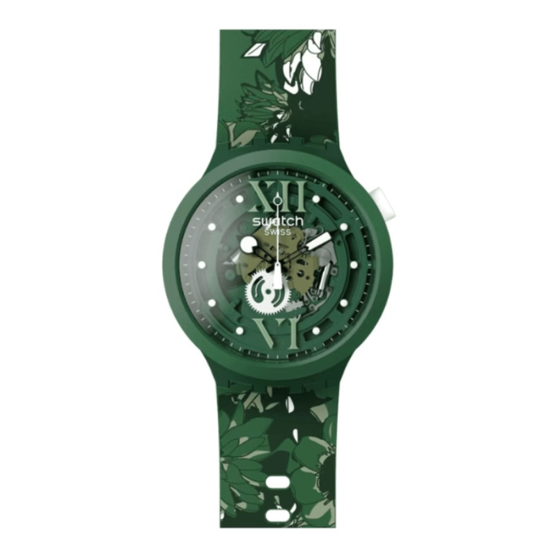 Reloj swatch sb05g104 camoflower green
