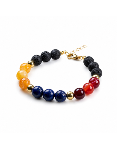 Pulsera trios tricolor