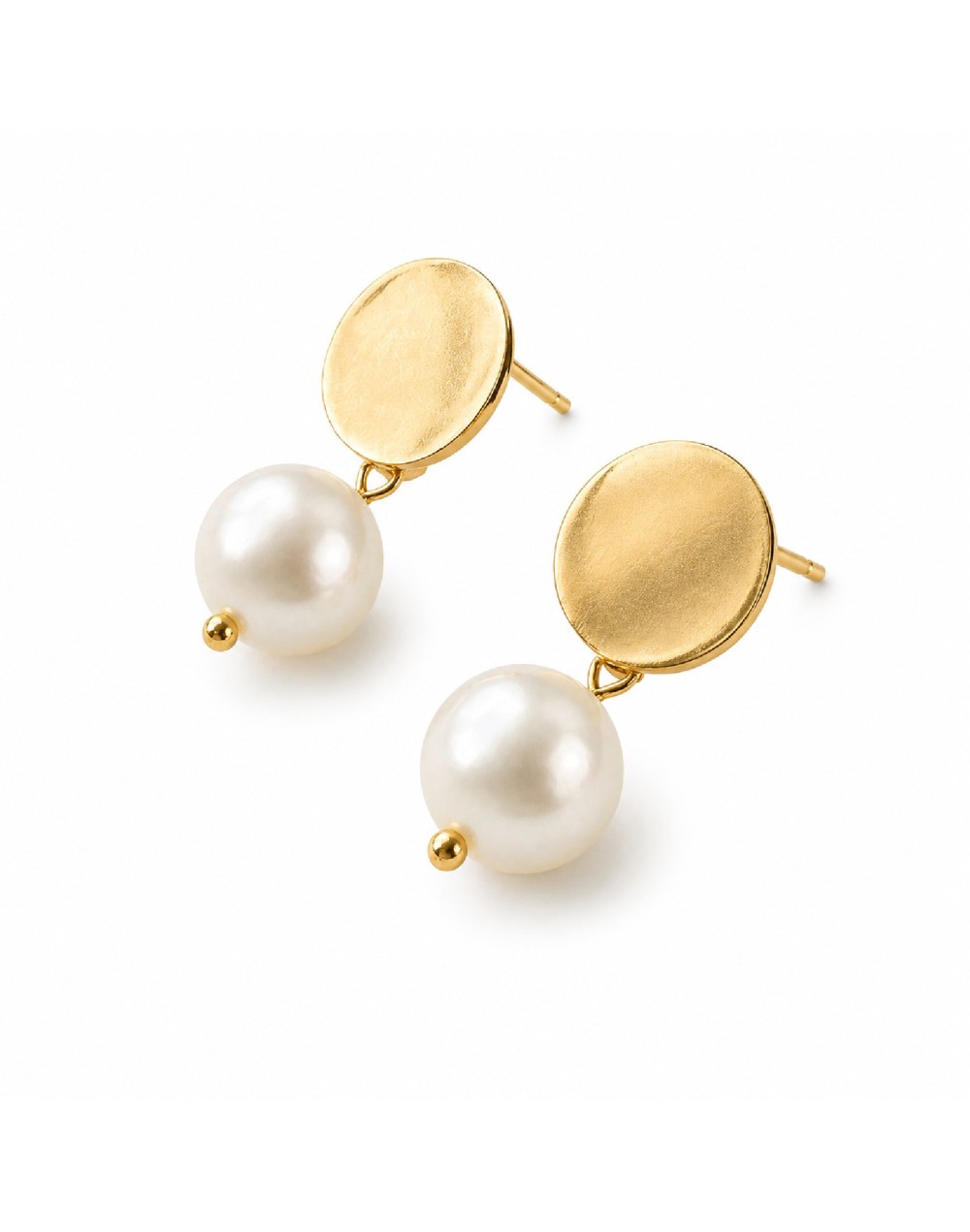 Aretes espejo perla