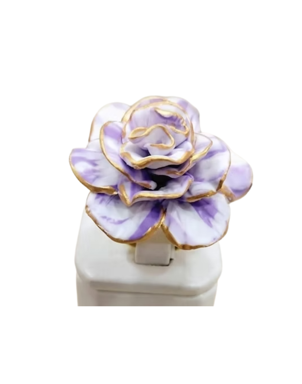 Anillo Flor Polimérico Grande