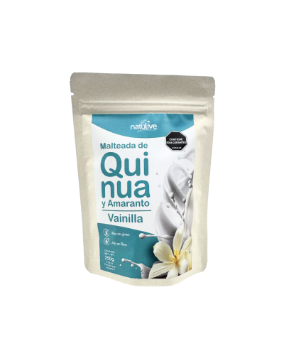 Malteada Quinua, Amaranto, Linaza sabor a Vainilla x 250g