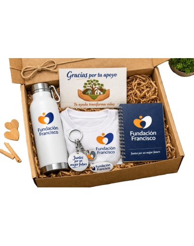 caja de regalo institucional de la Fundación Francisco