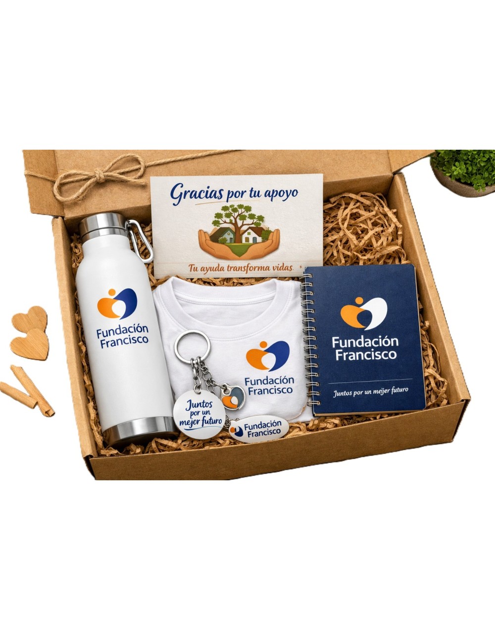 caja de regalo institucional de la Fundación Francisco