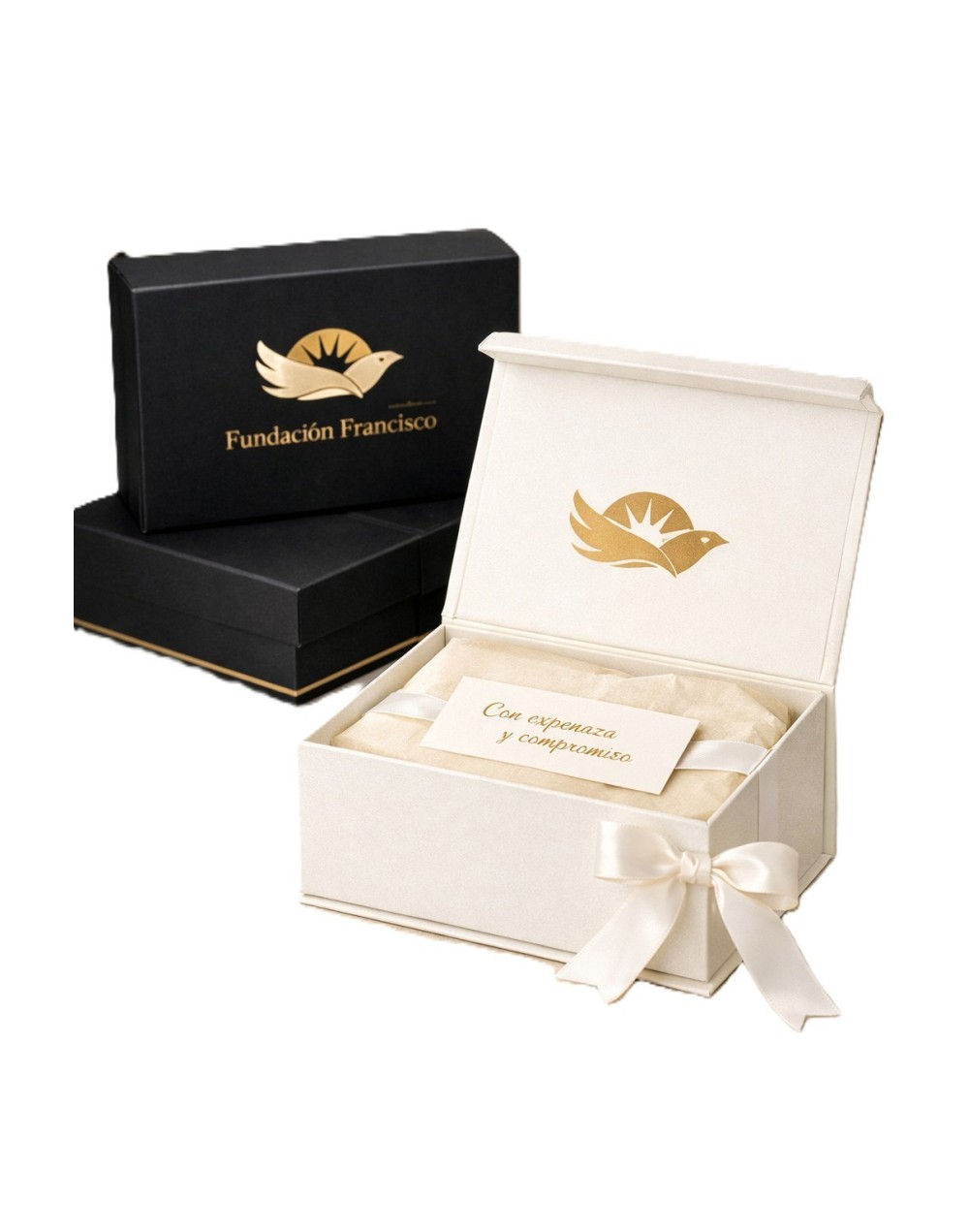  cajas elegantes de la Fundación Francisco