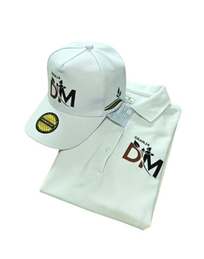 Combo Camisa Tipo Polo y Gorra Personalizadas