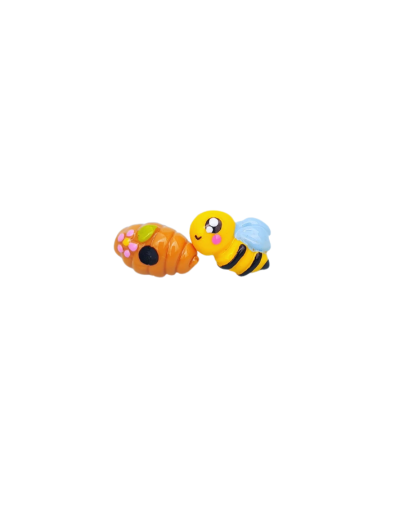 Aretes abeja panal