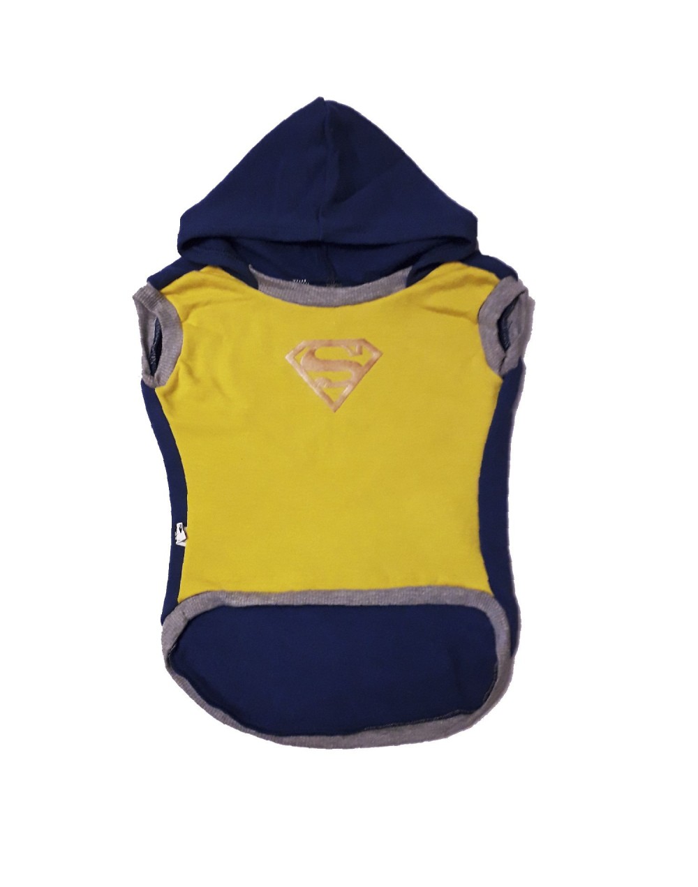 Buso SuperHeroe con Capota Talla L Ref Superman Logo Dorado