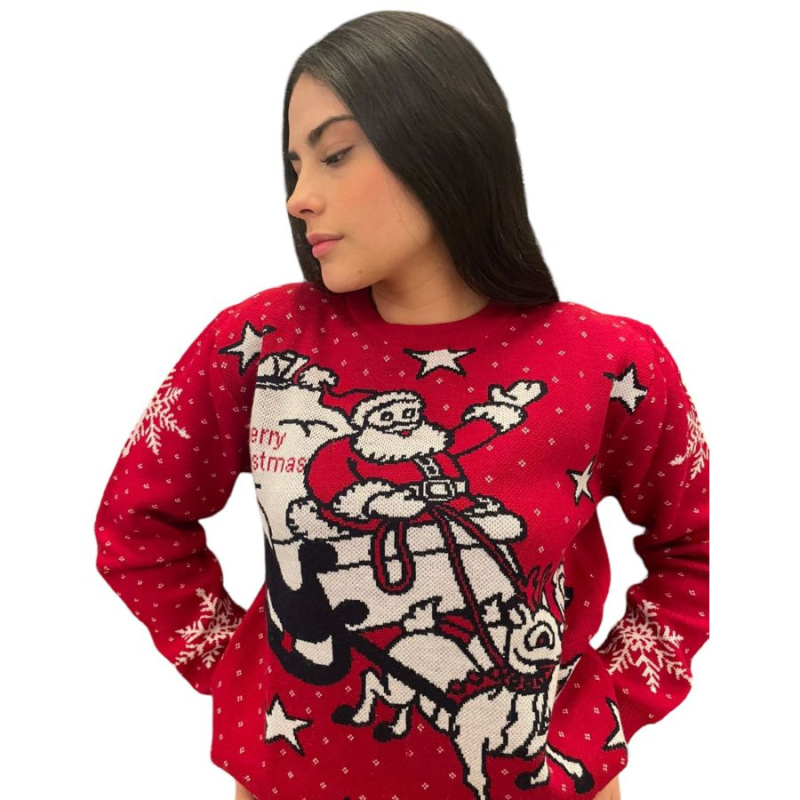 Sweater navideño trineo santa claus