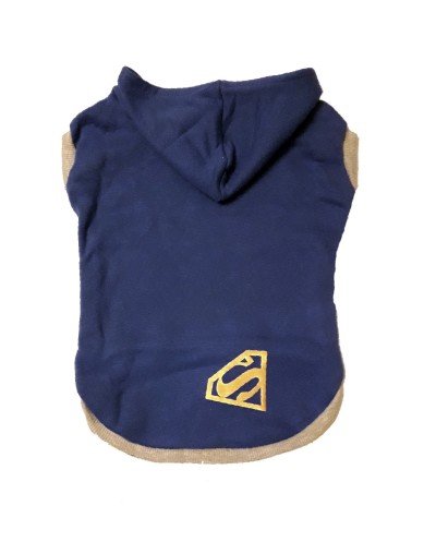 Buso SuperHeroe con Capota Talla L Ref Superman Logo Dorado