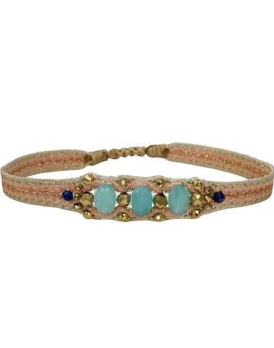 Pulsera Victoria Hecha a Mano Con Piedras de Amazonita.