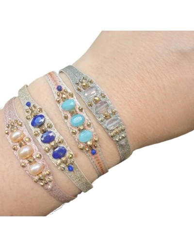 Pulsera Victoria Hecha a Mano Con Piedras de Amazonita.