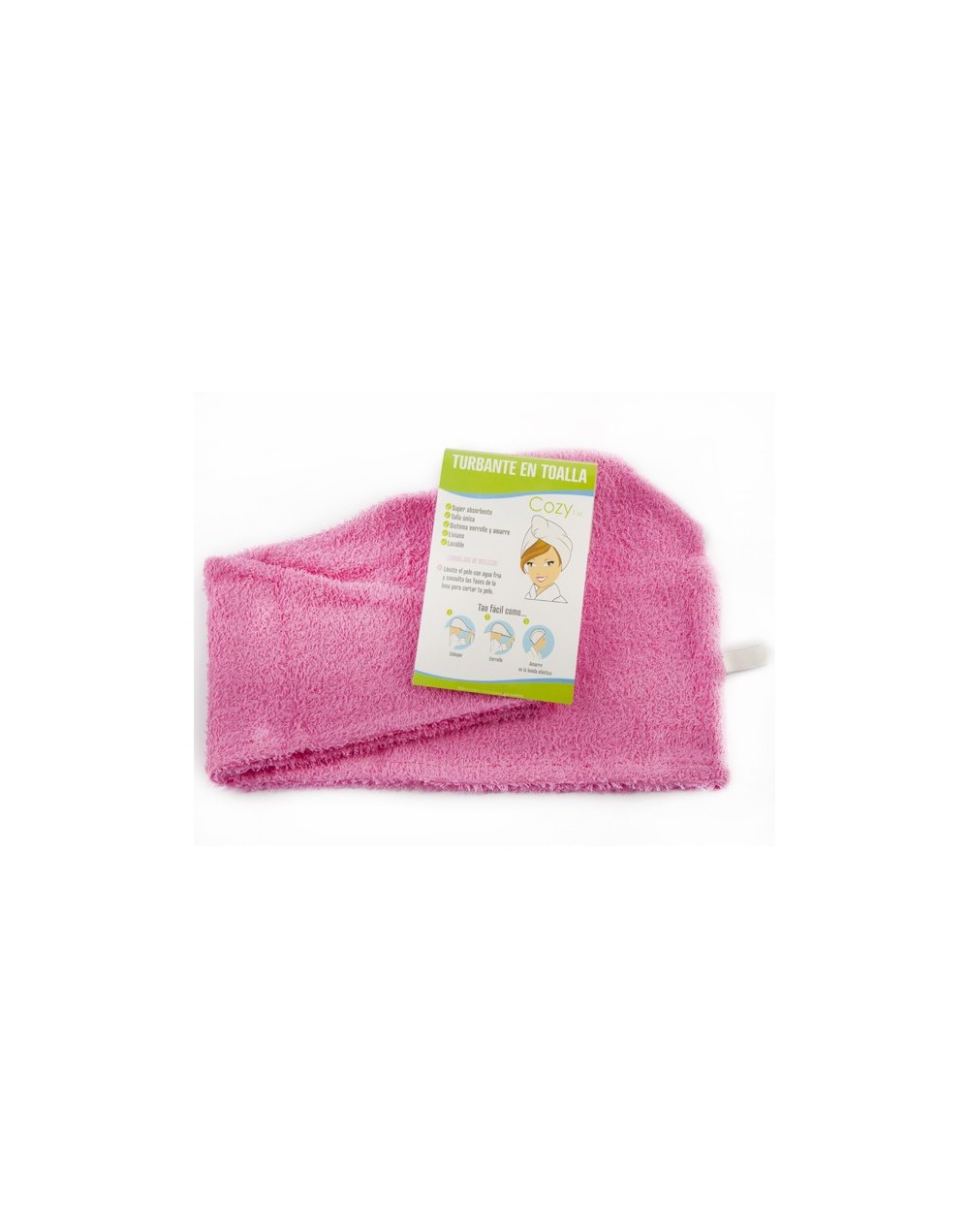 Turbante Toalla para Cabello Fucsia