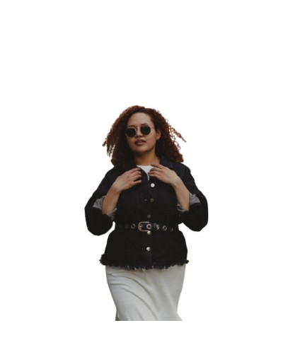 Chaqueta denim corazón