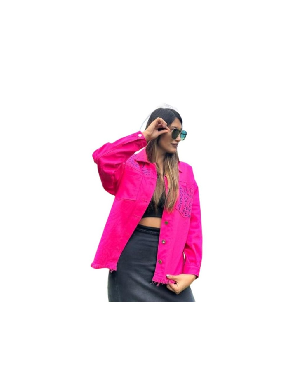 Chaqueta pintada a mano