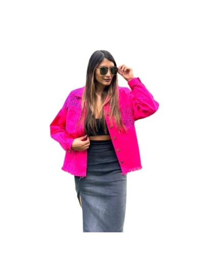 Chaqueta pintada a mano