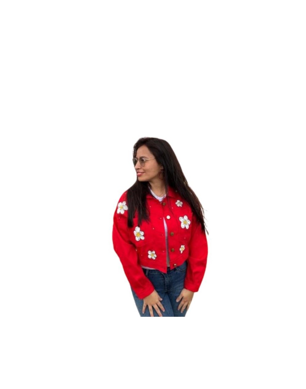 Chaqueta pintada a mano