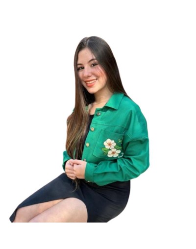 Chaqueta pintada a mano