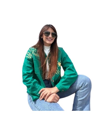 Chaqueta pintada a mano