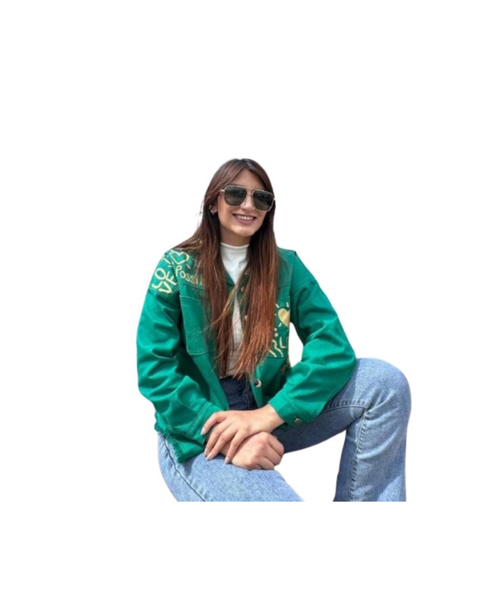 Chaqueta pintada a mano