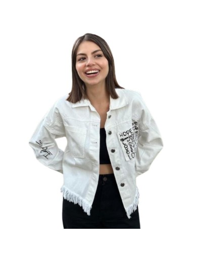 Chaqueta pintada a mano